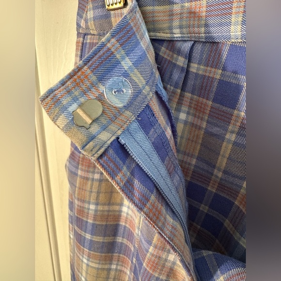 NWT URBAN OUTFITTERS 2 Isabella Printed Flare Pant Blue Multi Slim Fit 60’s 70’s - Picture 16 of 16